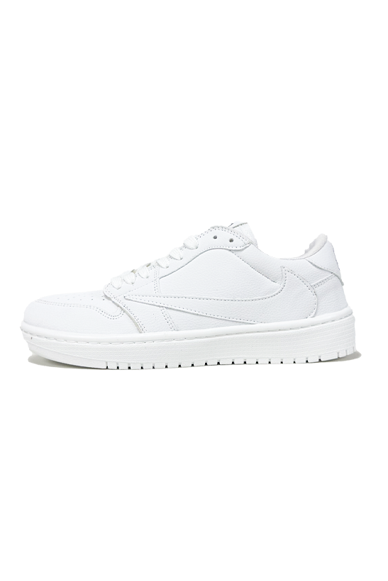 کفش روزمره زنانه و مردانه نایک Air Jordan 1 Low Travis White Party سفید