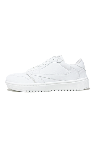 کفش روزمره زنانه و مردانه نایک Air Jordan 1 Low Travis White Party سفید