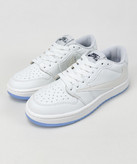 کفش روزمره زنانه نایک Air Jordan 1 Low Travis Chameleon سفید آبی