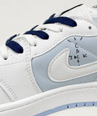 کفش روزمره مردانه نایک Air Jordan 1 Low Travis Ocean Blue سفید آبی