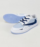کفش روزمره مردانه نایک Air Jordan 1 Low Travis Ocean Blue سفید آبی