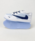 کفش روزمره مردانه نایک Air Jordan 1 Low Travis Ocean Blue سفید آبی