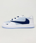 کفش روزمره مردانه نایک Air Jordan 1 Low Travis Ocean Blue سفید آبی