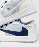 کفش روزمره مردانه نایک Air Jordan 1 Low Travis Ocean Blue سفید آبی