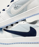 کفش روزمره مردانه نایک Air Jordan 1 Low Travis Ocean Blue سفید آبی