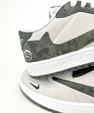کفش روزمره مردانه نایک Air Jordan 1 Low Travis Army Green سبز چریکی