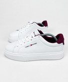 کفش ونس روزمره مدل TOMMY HILFIGER سفید زرشکی