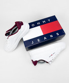 کفش ونس روزمره مدل TOMMY HILFIGER سفید زرشکی